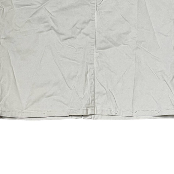 J.Jill Live In Chino Pencil Skirt Two Button Stretch Beige Split Back Women Sz.4 - Picture 3 of 8